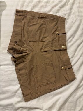 J. Crew Khaki Utility Cargo Shorts with Patch Pockets